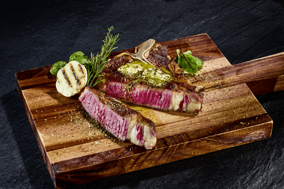 US Prime Creekstone Farms T - Bone Steak - fleisch.mom